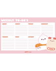 Kawaii Food Pattern Deskpad