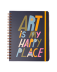 Happy Place Hardcover Spiral Sketchbook