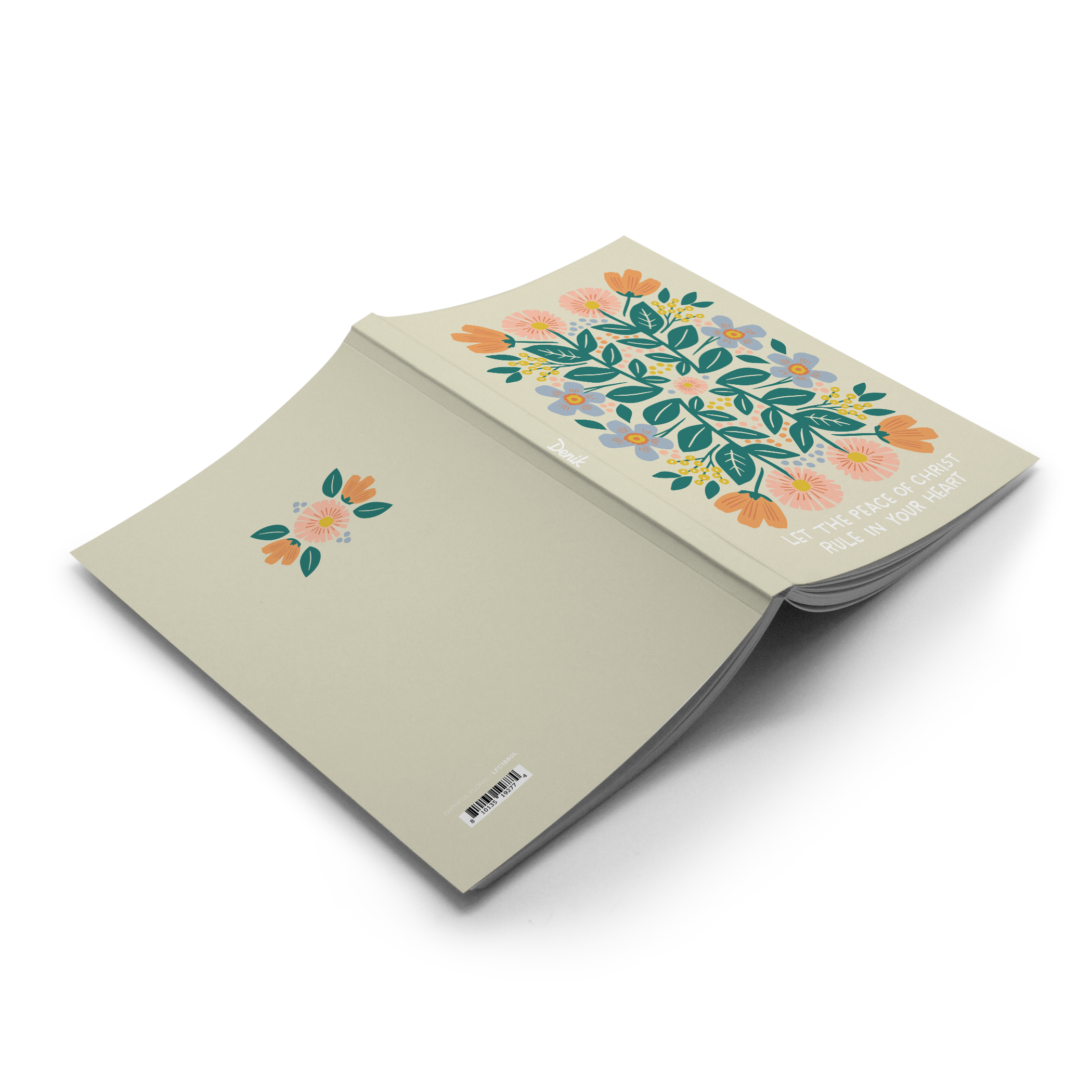 Faithful Floral Classic Layflat Notebook