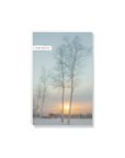 Winter Birches Personalized Namedrop Classic Layflat Notebook