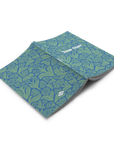 Green Blue Floral Personalized Namedrop Classic Layflat Notebook