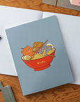 Ramen and Cats Medium Layflat Lined Notebook