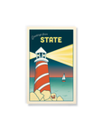 Lighthouse Postcard Personalized Namedrop Classic Layflat Notebook