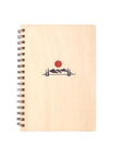 Mountain Sunrise Wood Cover Wire-O Notebook