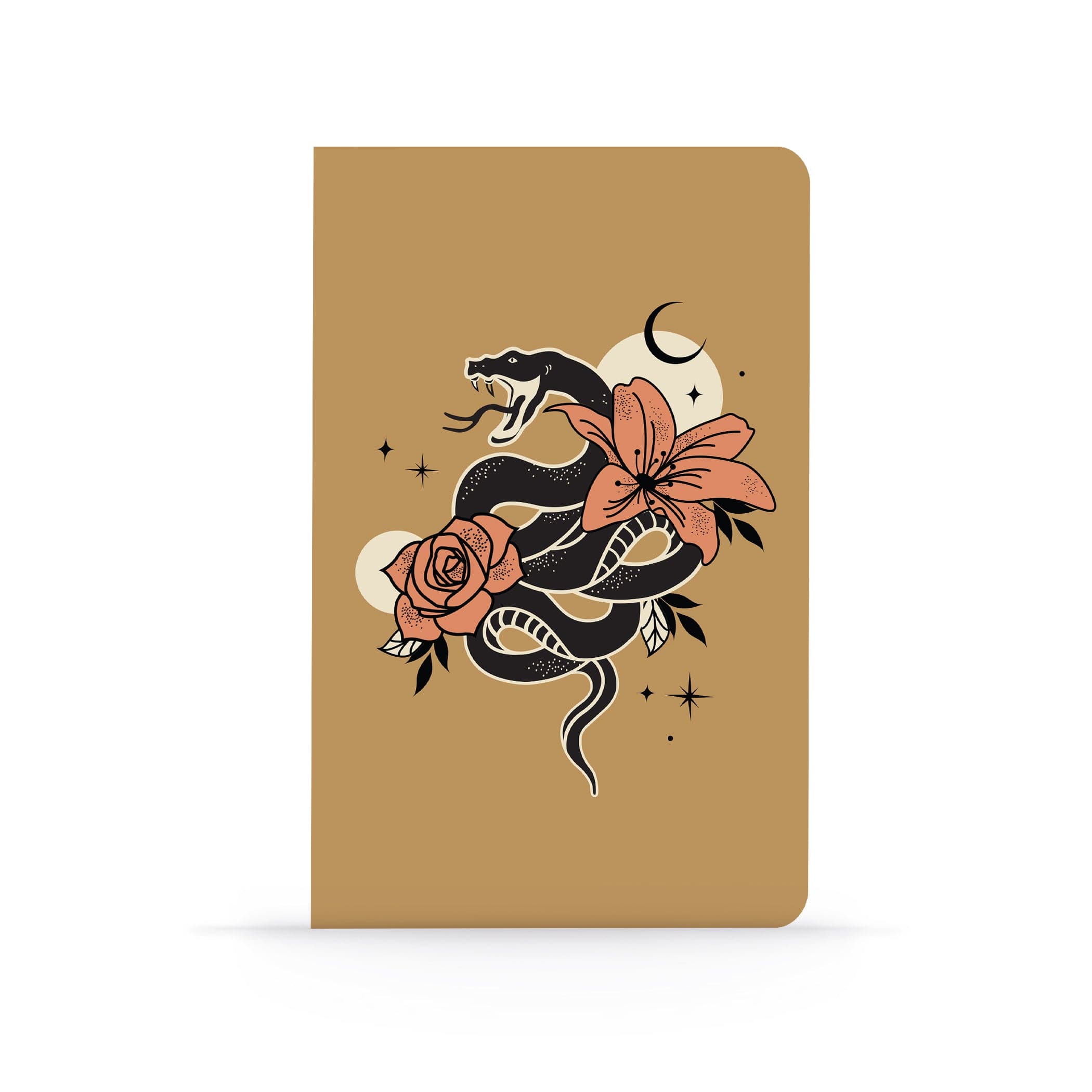 Serpent in the Flowers Classic Layflat Lined Notebook